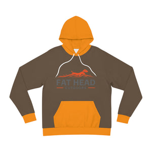Fat Head Upland Hoodie — Brown & Orange Outdoor Graphic Pullover