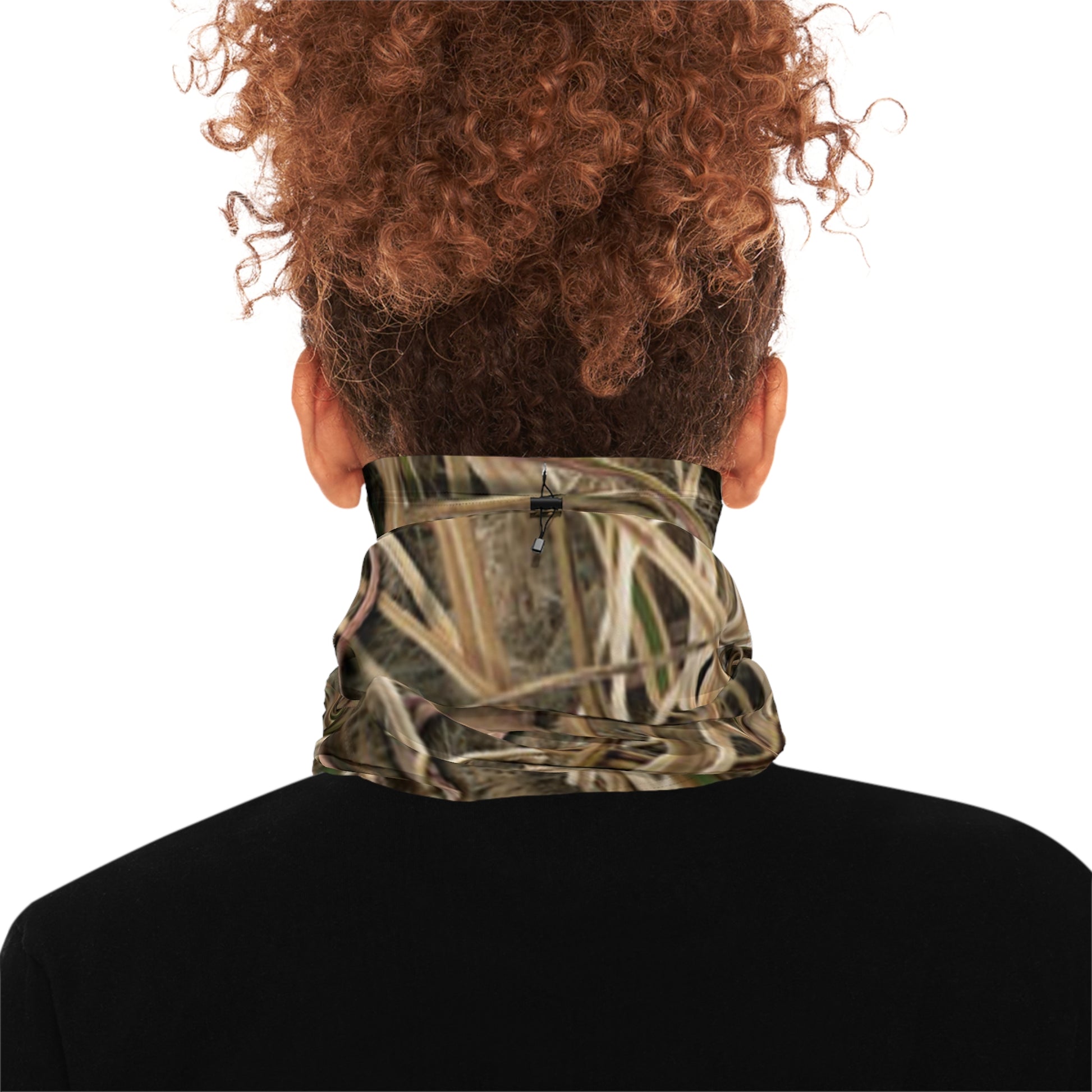 Fathead Marsh Camouflage Neck Gaiter with Drawstring | Hunting Camo Neckwarmer